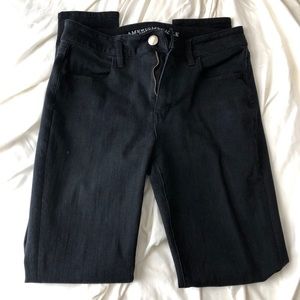 American eagle hi rise jegging jeans black